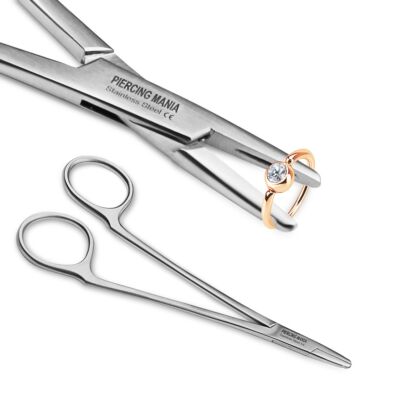 Forceps for ball closure rings and segment rings