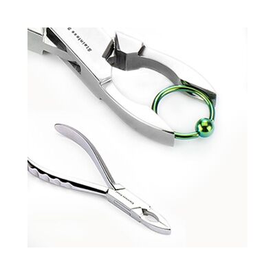 Ball Closure ring closing plier for up to 12 mm long