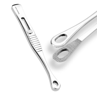 Tweezer with sliding lock and small head